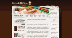 Desktop Screenshot of divineoffice.org