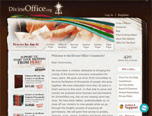 Tablet Screenshot of divineoffice.org